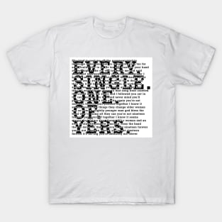 Courteeners  NNFE _Every Single One Of Yers_ T-Shirt